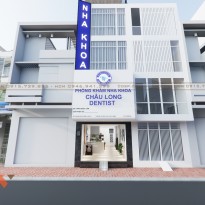 Thiết kế nội thất phòng khám nha khoa Châu Long diện tích 38m² 